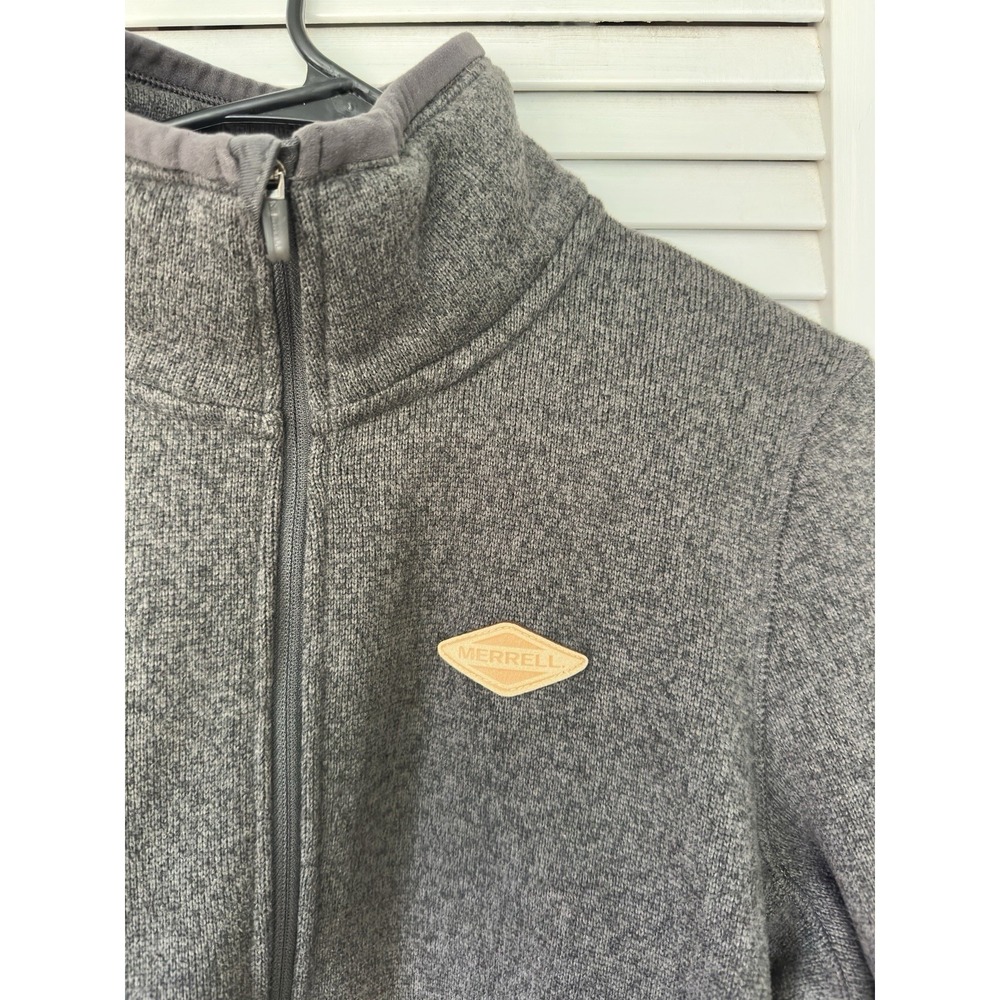 Merrell Women's Medium Gray Full Zip Fleece Jacket Outdoor Hiking Casual Winter - Picture 5 of 5